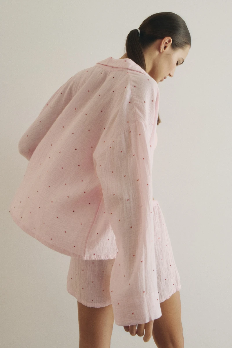 Pajama Shirt and Shorts