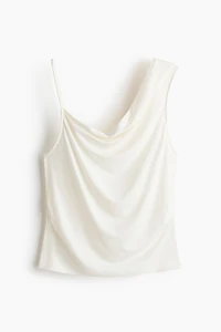 Haut asymétrique à effet drapé