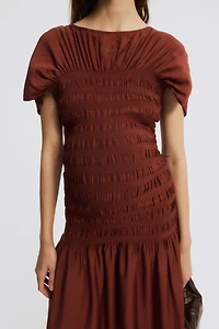 MAMA Smocked-Detail Dress