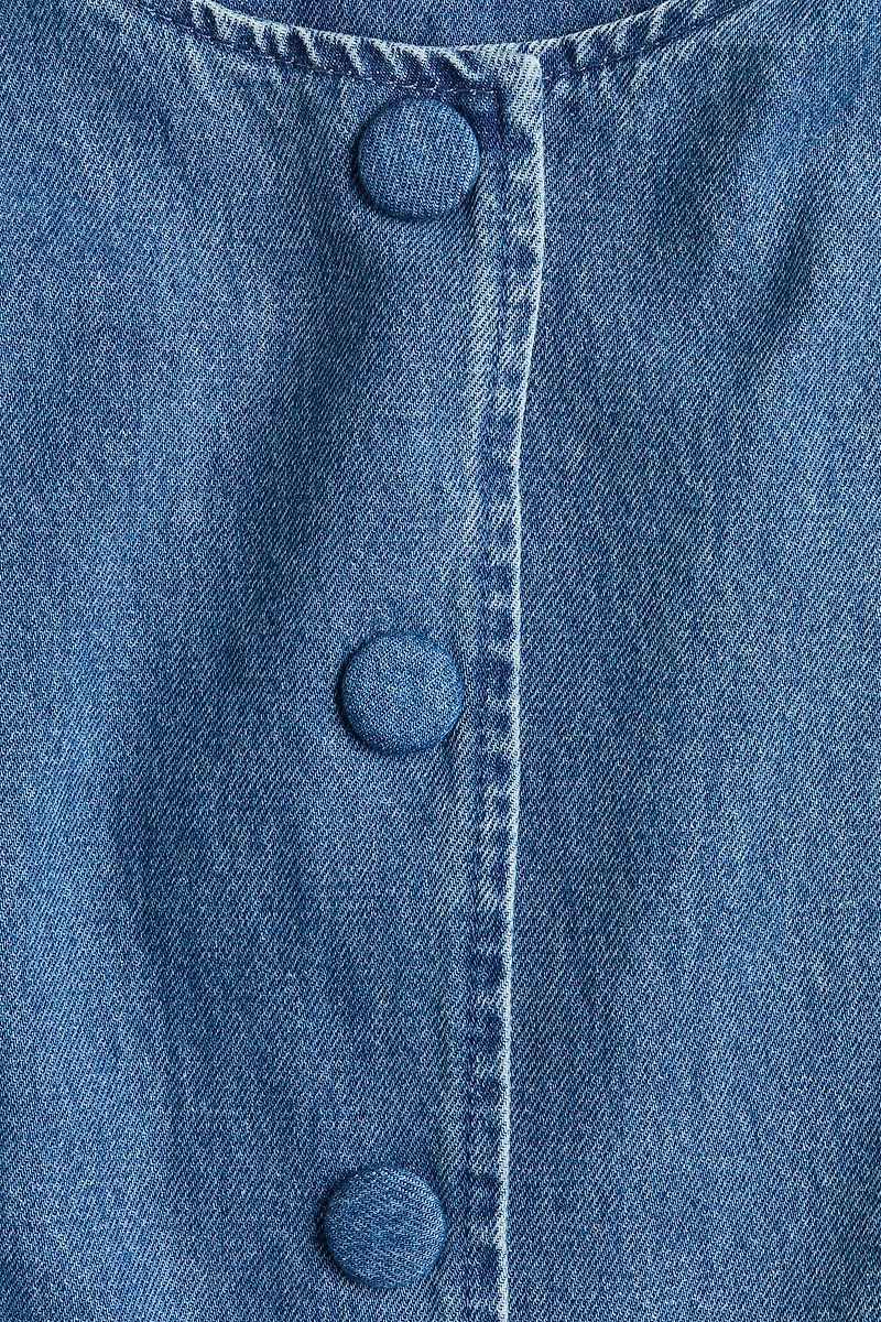 Collarless Peplum Jacket