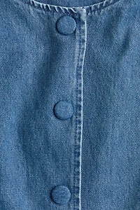 Collarless Peplum Jacket