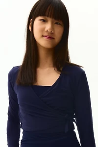 Wrap-Front Sports Top with SoftMove™