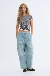 Fitted Contrasting-Trim T-Shirt