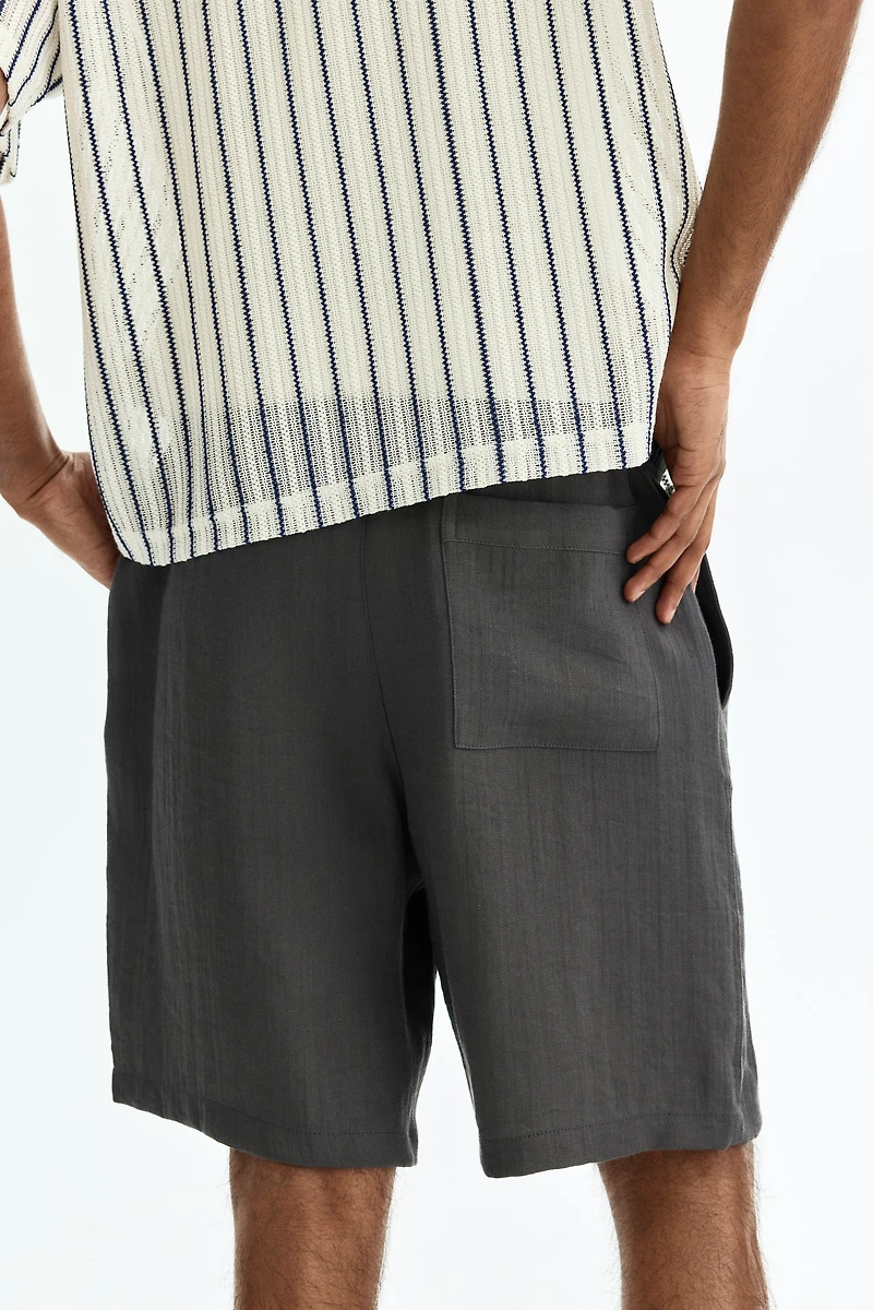 Loose-Fit Cotton Shorts
