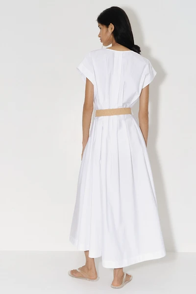 Cotton Dress with Belt