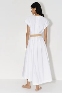 Cotton Dress with Belt