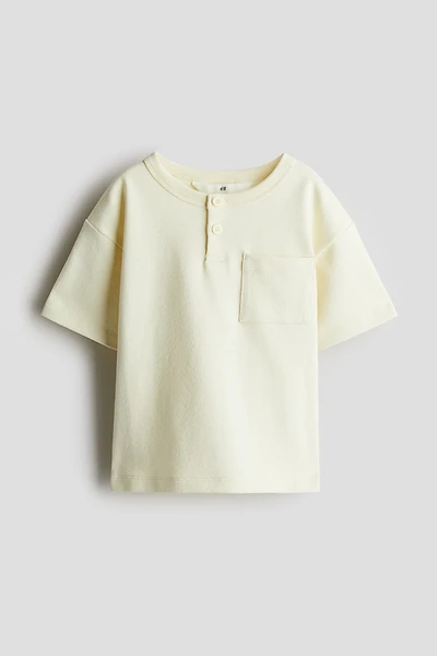 Textured Henley Top