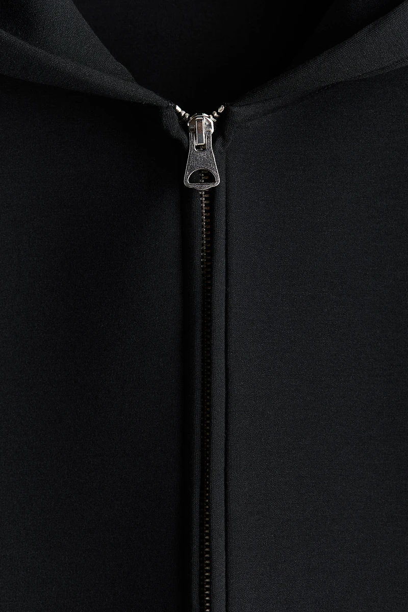 Loose-Fit Scuba Hooded Jacket