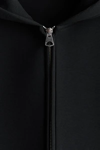 Loose-Fit Scuba Hooded Jacket