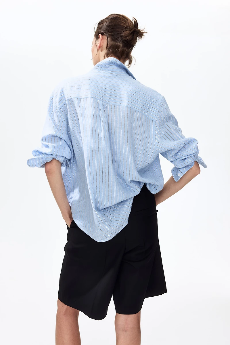 Chemise en lin mélangé