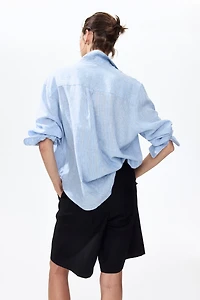 Chemise en lin mélangé