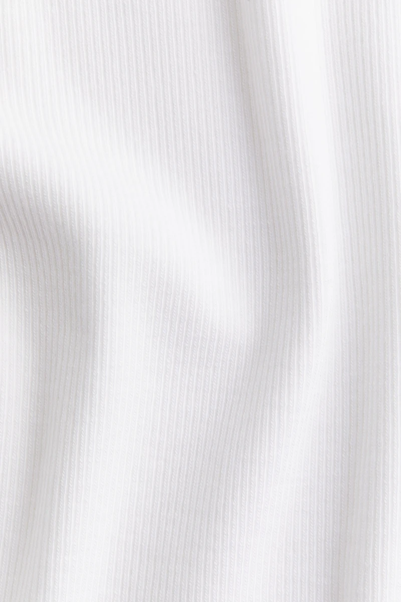 Ribbed Modal-blend T-shirt