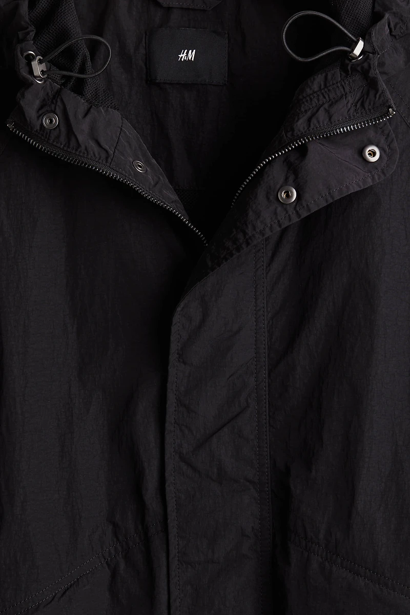 Loose-Fit Nylon Windbreaker