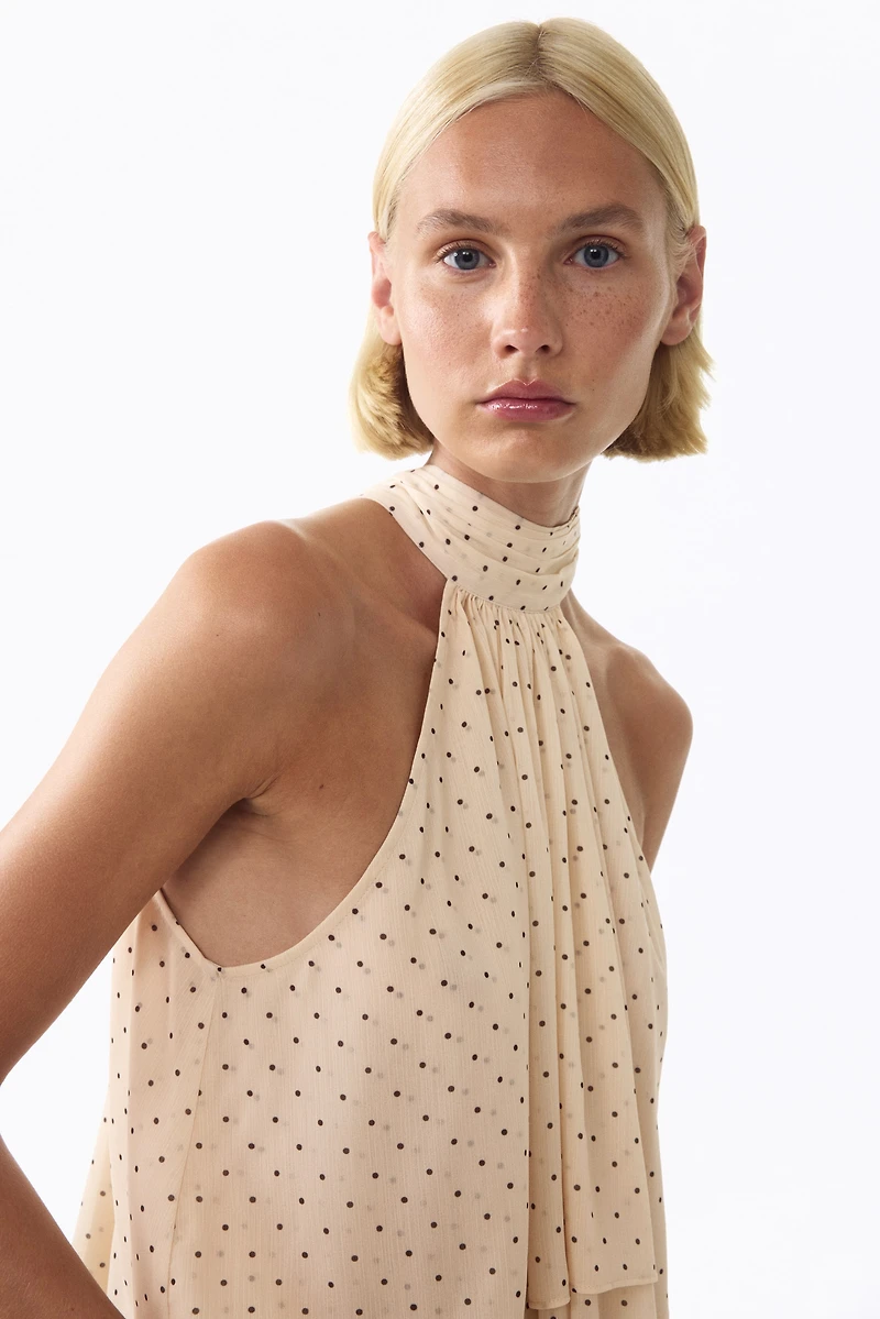 Tiered Tie-Detail Top