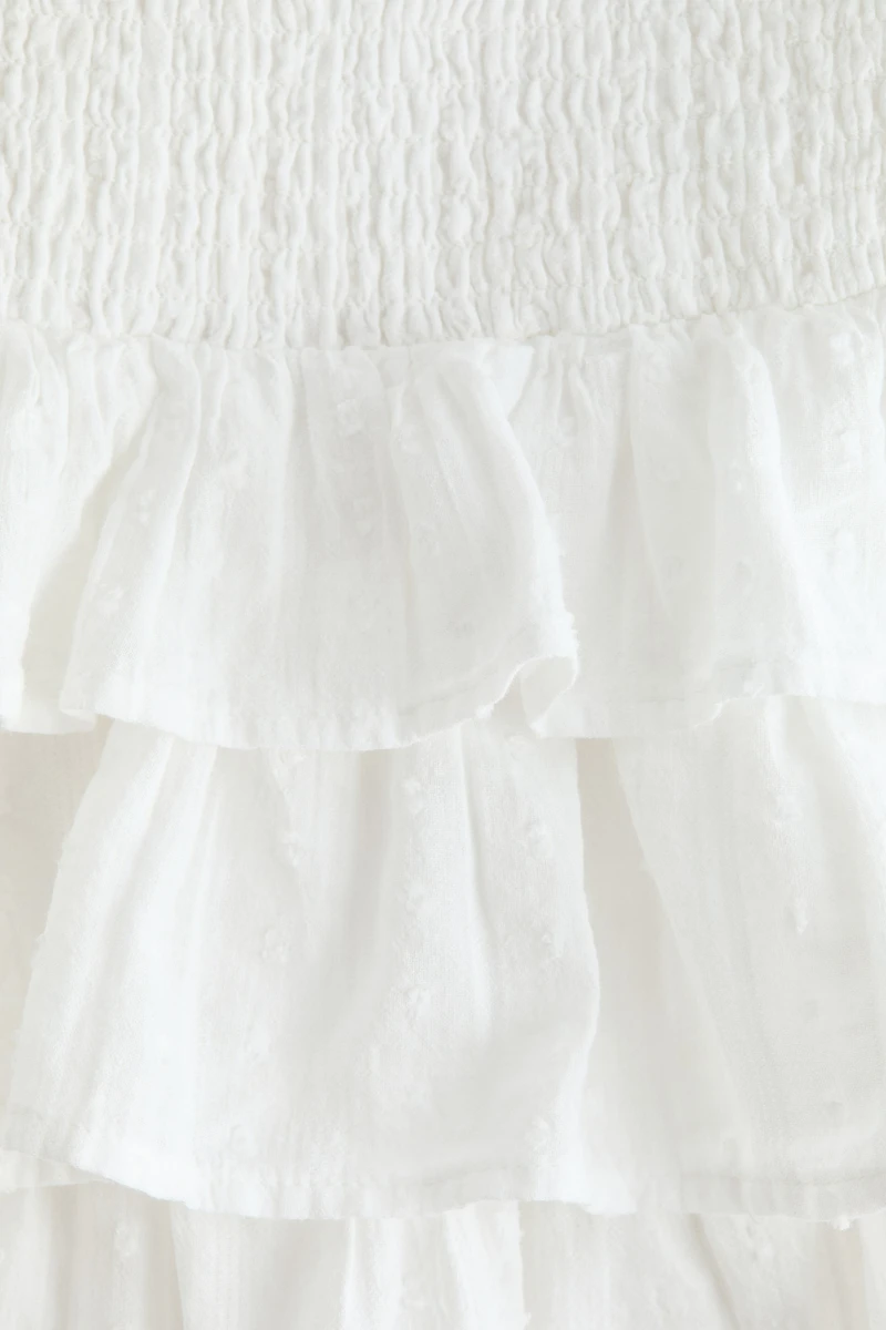 Tiered Cotton Skirt