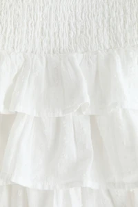 Tiered Cotton Skirt