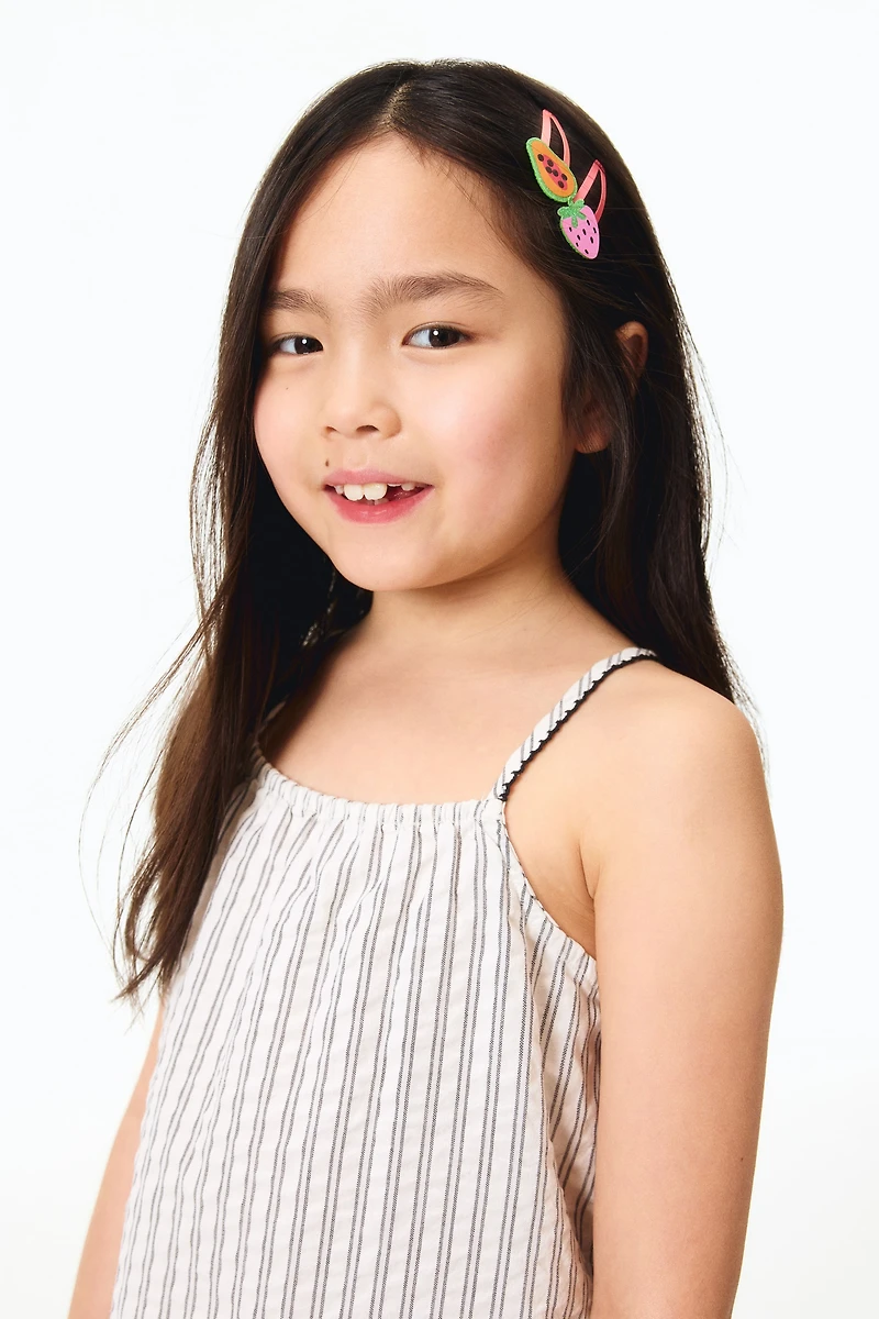 4-Pack Appliquéd Hair Clips
