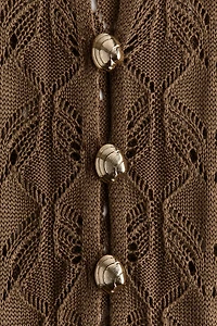Robe d'aspect crocheté avec boutons en haut