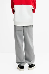 Pantalon en molleton décontracté avec motifs