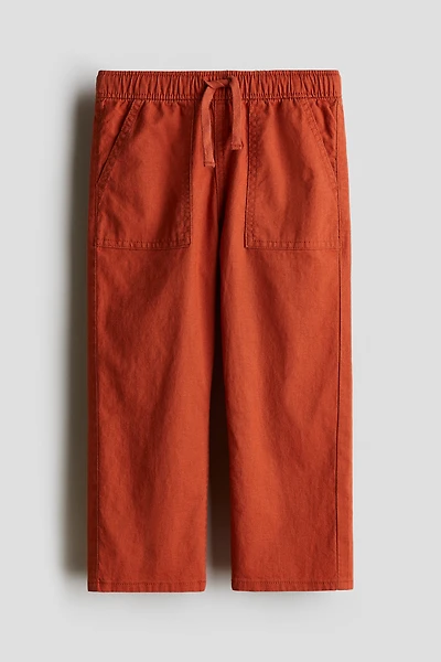 Linen-Blend Pants