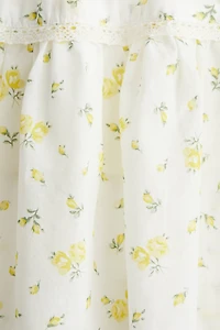 Lace-Detail Mini Skirt