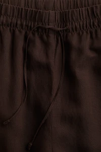 Linen-Blend Pants