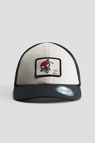 Motif-Detail Cotton Cap