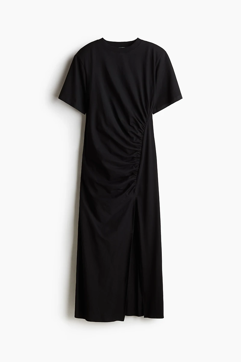 T-Shirt Dress with Shoulder Pads