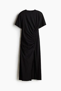 T-Shirt Dress with Shoulder Pads