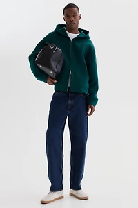 Loose-Fit Scuba Hooded Jacket