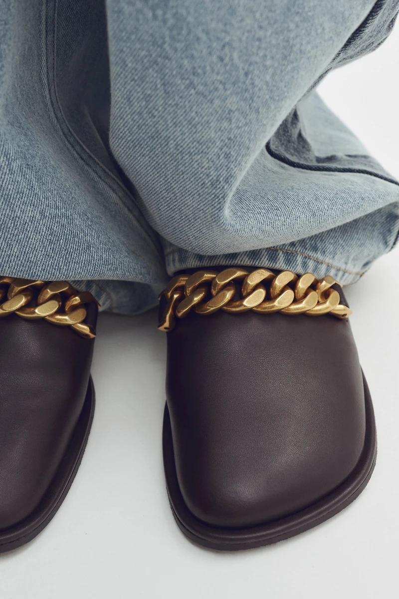 Chain-Detail Loafers