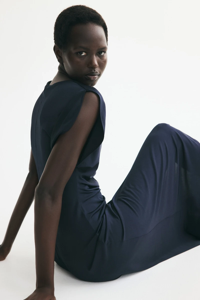 Draped Jersey Dress