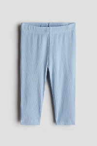 Ribbed Cotton Leggings