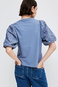 Balloon-Sleeved Top