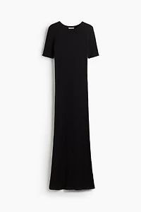 Rib-Knit T-Shirt Dress