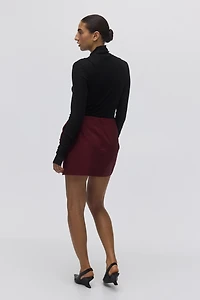 Appliquéd Mini Skirt