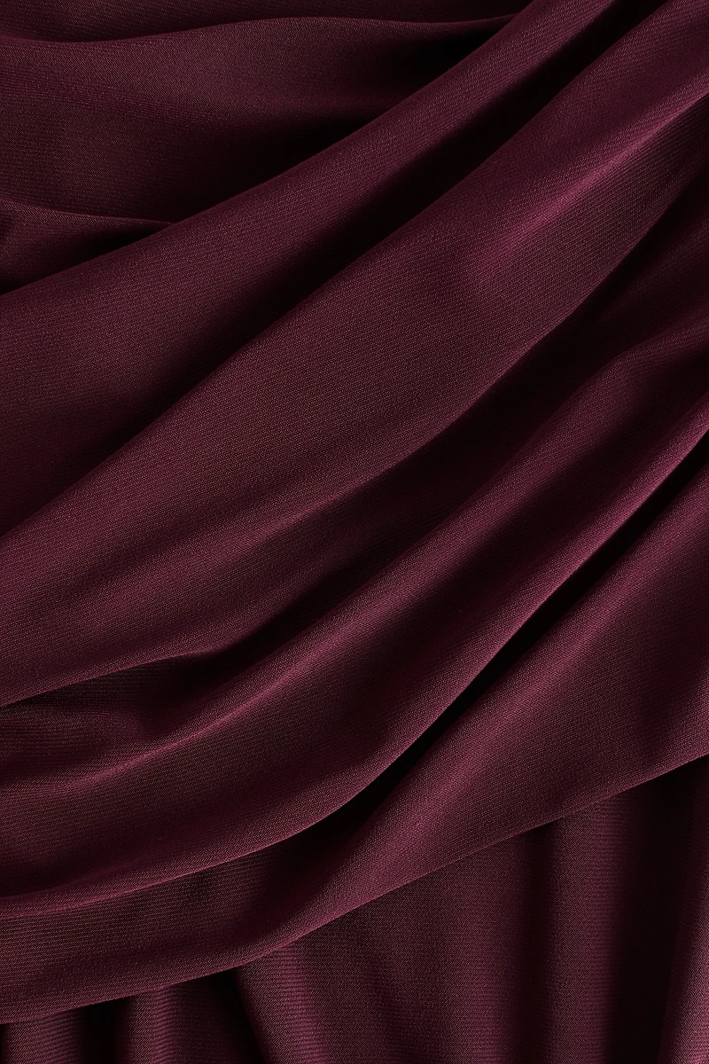 Pantalon en jersey à effet drapé