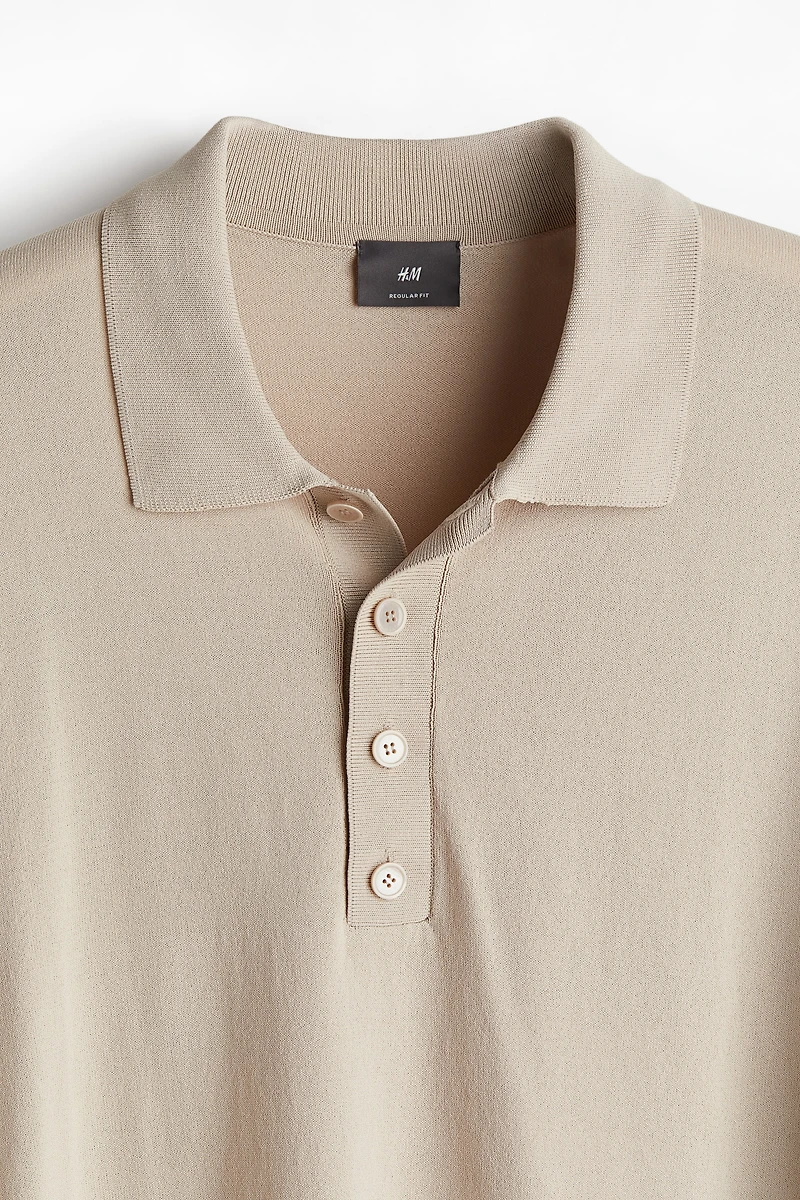 Polo Coupe Classique en tricot fin