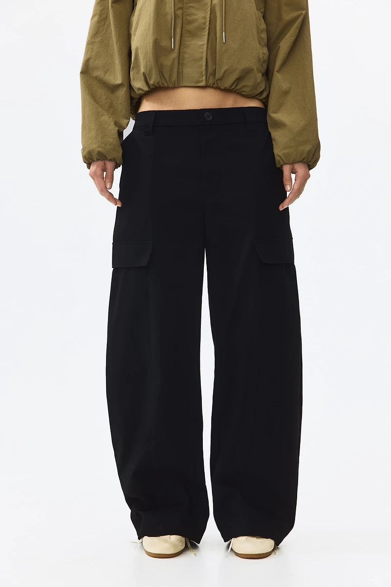 Pantalon tonneau cargo