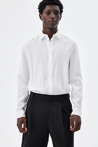 Regular-Fit Linen Shirt