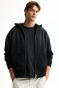 Relaxed-Fit Printed Hooded Jacket