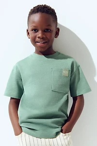 Jacquard-Jersey Cotton T-Shirt