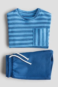 2-Piece T-Shirt and Sweatshorts Set