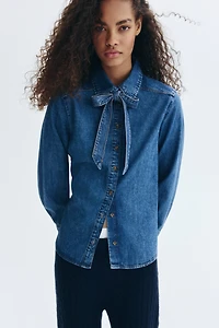 Blouse en denim avec boucle