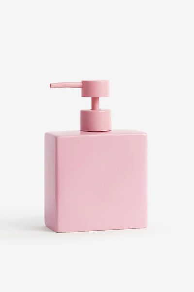 Distributeur de savon en grès cérame