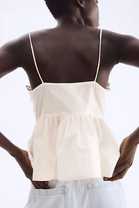 Lace-Trimmed Strappy Top