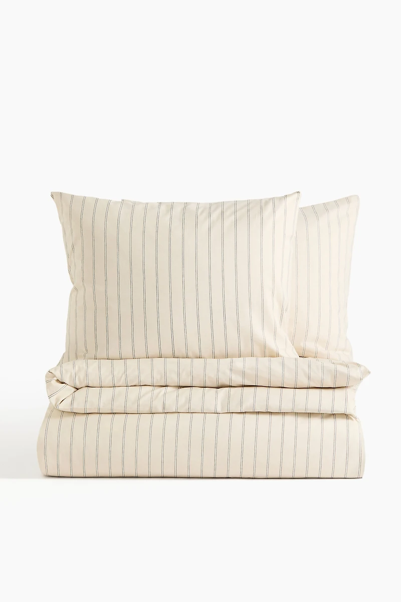 Striped King/Queen Duvet Cover Set