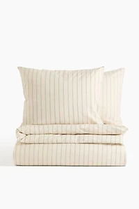Striped King/Queen Duvet Cover Set