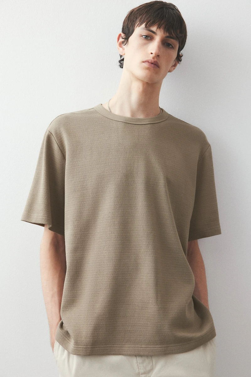 T-shirt gaufré classique