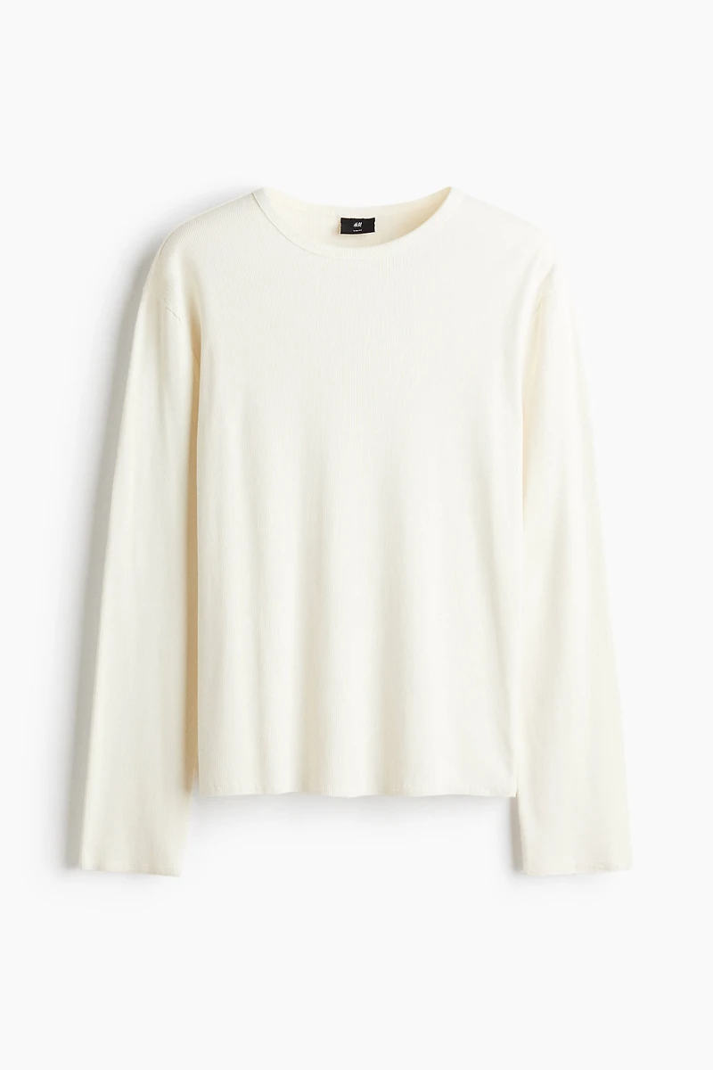 Slim-Fit Ribbed Shirt